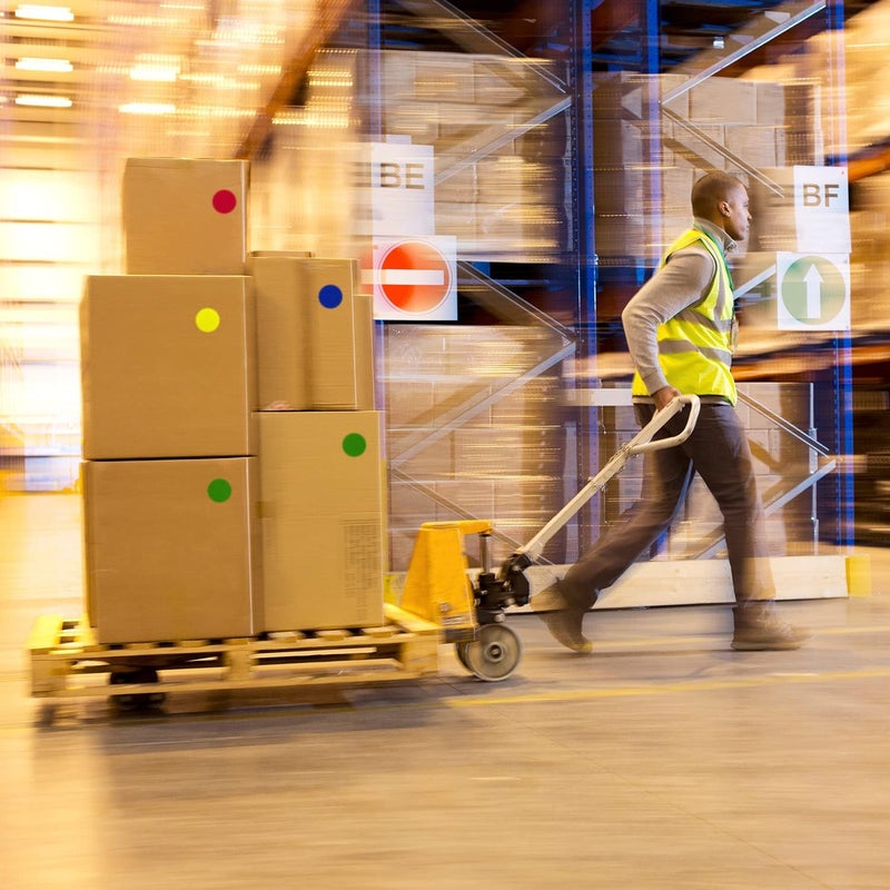 ChromaLabel 3 Inch Round Label Permanent Color Code Dot Stickers, 500 Labels per Roll, Green - Image 5